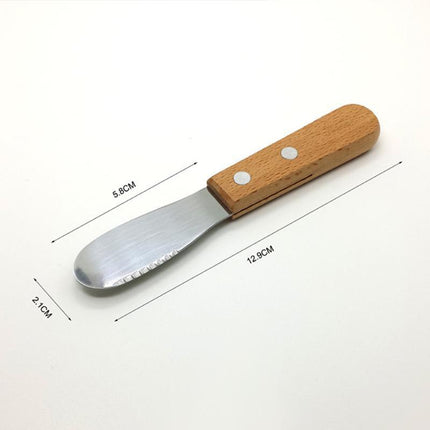 2x Sandwich Spreader Butter Knife Scraper Cheese Slicer Stainless Steel Spatula - Aimall