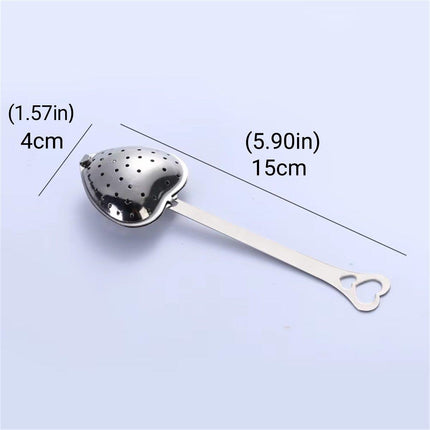 12pcs Stainless Steel Heart Tea Strainer Tea Infuser Clip for Loose Leaf Tea