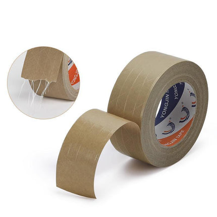 36x Kraft Paper Tape with thread Picture Framing Packing Tape Self adhesive 48mm Aimall