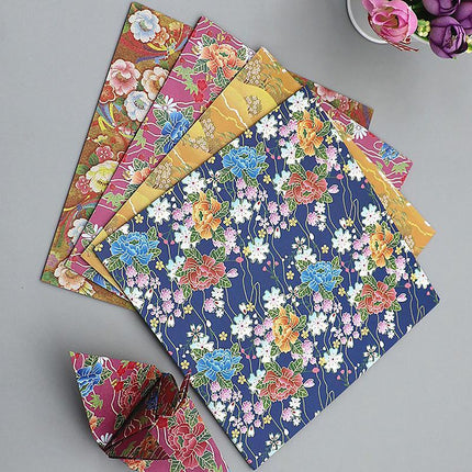 120 Sheets 8 Mixed Colours Japanese Pattern Sakura Folding Origami Craft Paper - Aimall