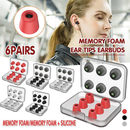 NEW Memory Foam Ear Tips Earbuds Noise Isolating Eartips For Earphone Headphones - Aimall