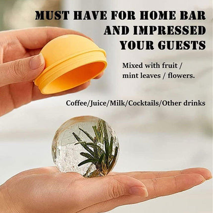 4Pcs Light Bulb Silicone Ice Ball Maker Mold for Whiskey Ice Mould Ice Cube Tray
