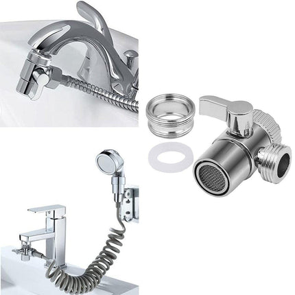 Switch Faucet Adapter Kitchen Sink Splitter Diverter Valve Water Tap Connector