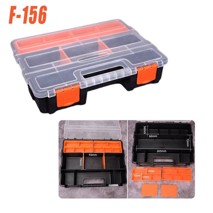 Clear Plastic Storage Box Multi Compartment Organizer for Small Parts Beads