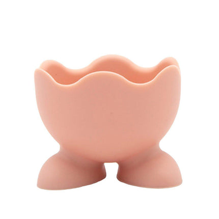 7PCS Breakfast Serving Cups Holders Set Boiled Egg Kitchen Silicone Egg Cup