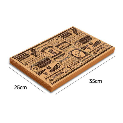 200X Oil Absorbing Paper Food Frying Grease-Proof Food Wrapper Wrapper Sandwich