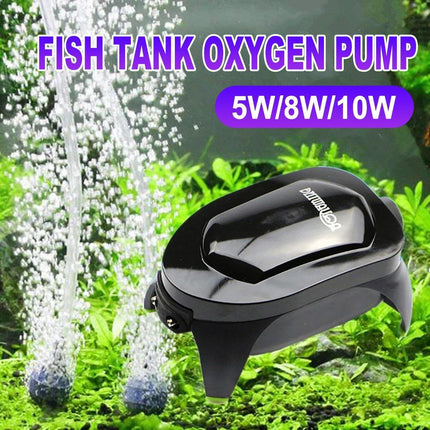Quiet Fish Tank Oxygen Pump Aquarium Air Stone Aerator Oxygenator Water Filter