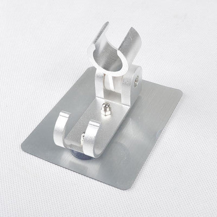 Adjustable Bracket Suction Shower Head Handset Holder Bathroom Wall Mount +Hooks - Aimall