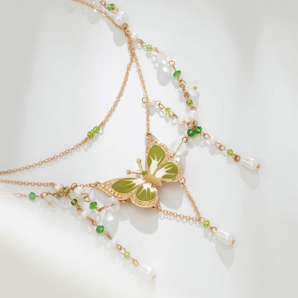 Butterfly Choker Necklace Women Summer Dopamine Fashion Jewelry Gift Set