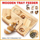 Hamster Feeder Snack Tray Pet Supplies Hidden Foraging Toy for Small Pets