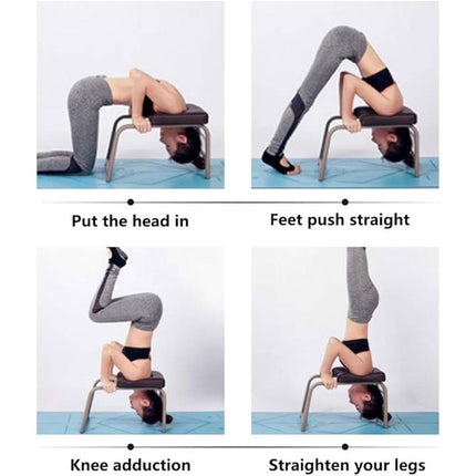 Wooden Yoga Handstand Stool Professional Core Strength Training Home Yoga Chair