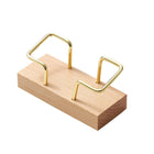 Business Card Holder Organizer Desk Display Stand Wooden Card Storage Box