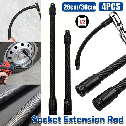 4pcs Electric Wrench Flexible Shaft Coupling Rod Spring Sleeve Universal Tool