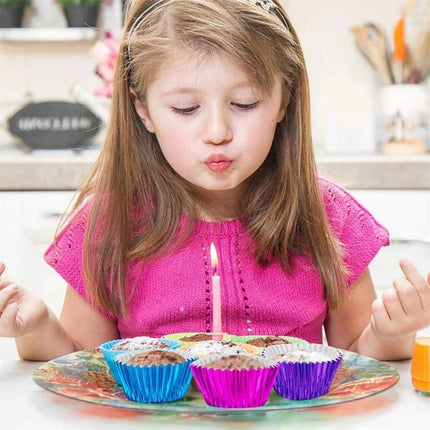 200 Pcs Colored Baking Paper Cupcake Trays Muffin Liners for Party Baking