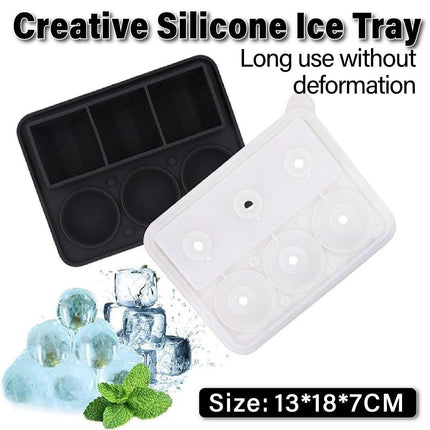 Silicone Ice Cube Mold for Whiskey Creative Ice Cream Sphere Maker with Funnel