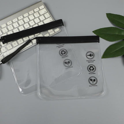 10pcs Frosted Zipper Pouch Document Mask Storage Bag Underwear Towel Organizer