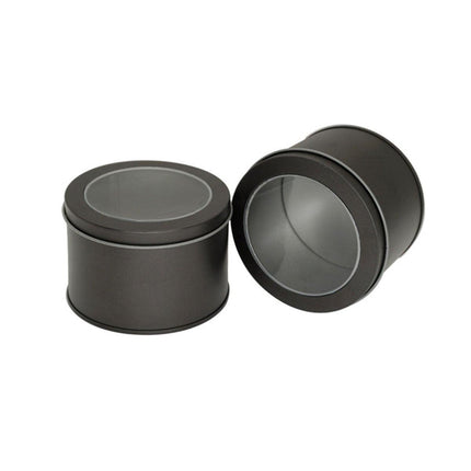 10pcs Open Window Cake Tin Box Bakery Biscuit Packaging Storage Tin Box Set