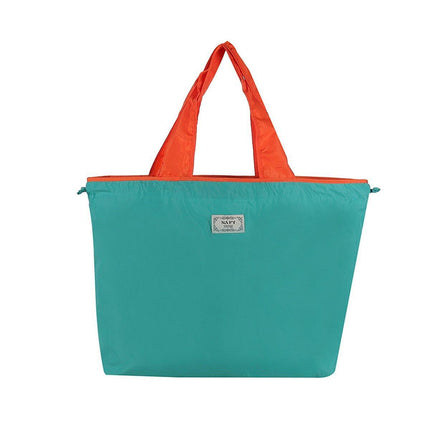 Ultra-Light Foldable Large Capacity Portable Shopping Bag with Drawstring Mouth