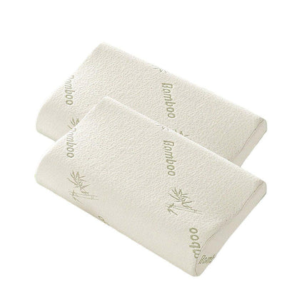 1/2PCS Memory Foam Neck Pillow Wavy Contour Slow Rebound Pillow