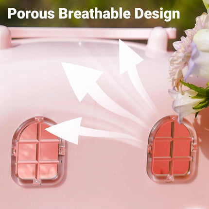 Plastic Hamster Takeout Box with Cage Portable Pet Carrier for Small Animals