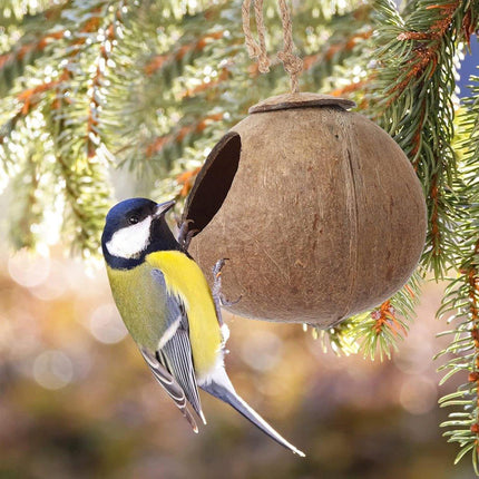Lanyard Birdhouse Parrot Coconut Nest Bed Hanging Bird Cage for Small Birds