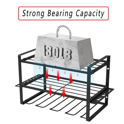 Heavy Duty Power Tool Rack Organizer Wall Mount Drill Holder 3 Layer Storage