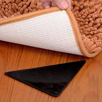 4/8/16PCS Carpet Mat Grippers Anti Slip Rubber Rug Sticker Skid Tape Reusable - Aimall