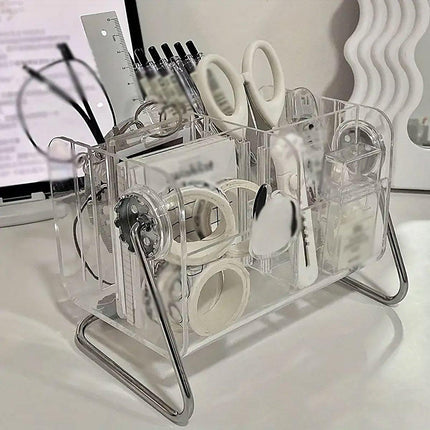 6 Compartment Remote Control Organizer Miscellaneous Shelf Living Room Storage