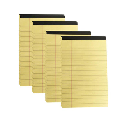 4PCS Tearable Lined Notepad Simple Design Colourful Memo Pad Notebook