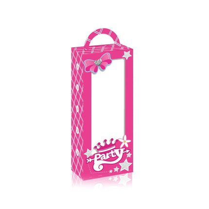 Barbie Red Pink Plaid Window Opening Gift Candy Box