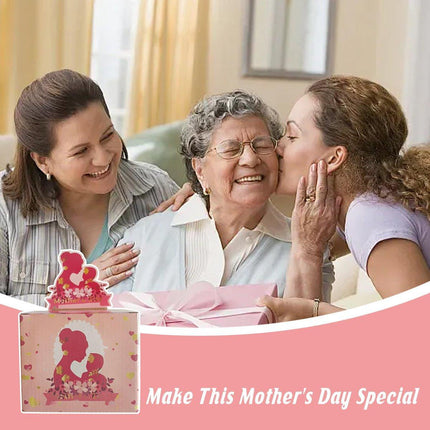 Creative Mothers Day Money-drawing Gift Box Pull-out Surprise Cash Box Decor