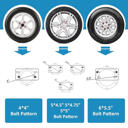 Heavy Duty Car Trailer Spare Tire Carrier Mount Universal Steel 150 lbs Capacity