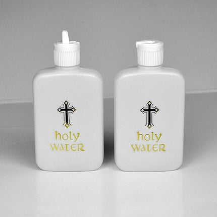10XHoly Water Bottle Gold For Cross Plastic Portable Holy Water Container Easter