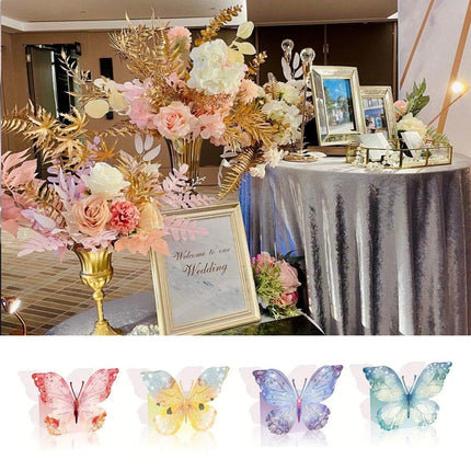 24pcs Tea Party Flower Decoration Snack Box 3D Butterfly Birthday Wedding Box