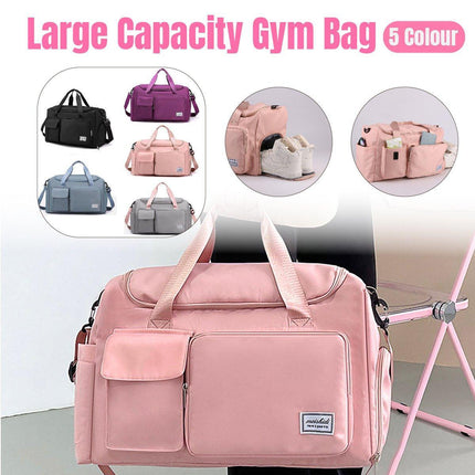Unisex Waterproof Portable Travel Luggage Carry On Shoulder Hand Duffle Bag