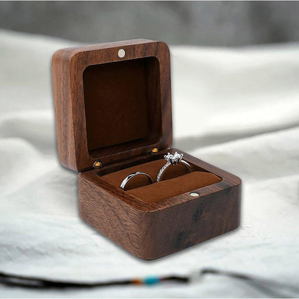 Wooden Jewelry Box Ring Holder Trinket Storage Organizer Keepsake Case Gifts