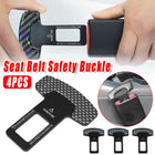 4pcs Universal Car Seat Belt Extender Adjustable Bumper Strap Seatbelt Adjuster