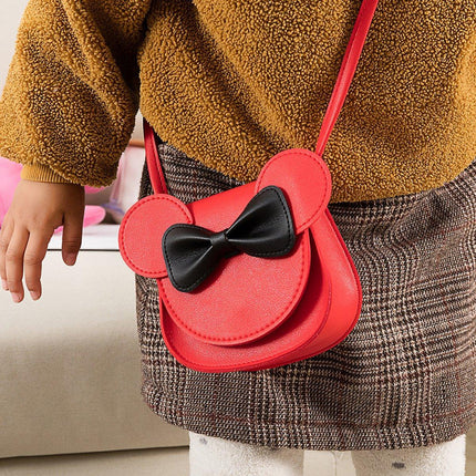Cute Bowknot Crossbody Bag Fashionable Girls Shoulder Bag Slanting Mini Handbag