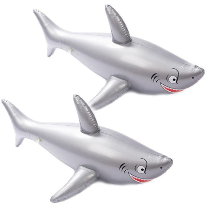 PVC Simulation Inflatable Shark Fun Water Toys For Kids Children Swimming Pool - Aimall