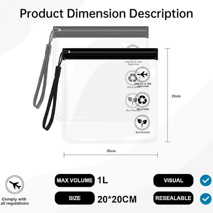 10pcs Frosted Zipper Pouch Document Mask Storage Bag Underwear Towel Organizer