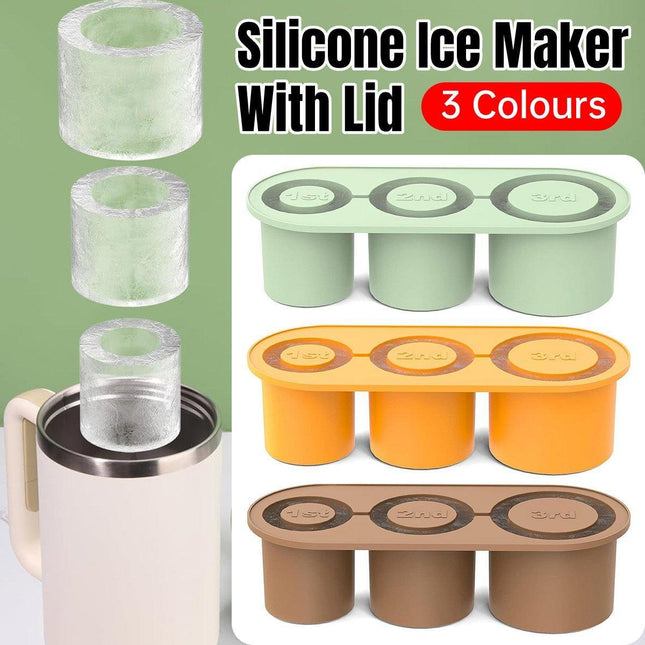 Silicone Ice Cube Tray for 20oz 30oz 40oz Tumbler Easy Release Reusable Mold