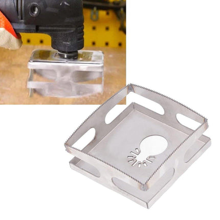 2X Electrical Cutter Tool Square Hole Saw Blade Woodworking Wall box Slot
