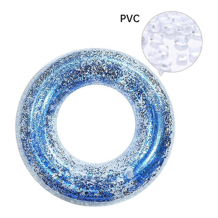 Adult Transparent Inflatable Swim Ring Pool Float Water Fun Beach Accessories