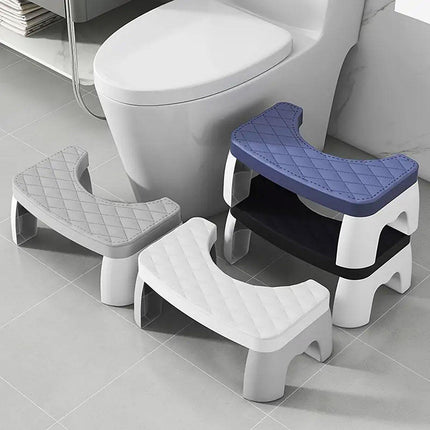 Toilet Stool Anti-Slip Bathroom Footstool for Home Use with Stable Support Design