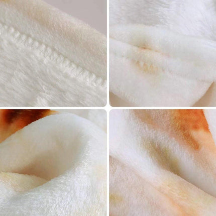 Tropical Leaf Throw Blanket Soft Nap Air Conditioning Cover Single Bed