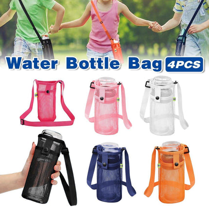 4PCS Outdoor Travel Water Bottle Holder Bag Hanging Pouch for Camping Hiking