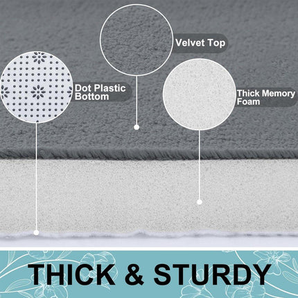 Water Absorbent Floor Mats for Home Doors Bedrooms Bathrooms Non Slip Mats