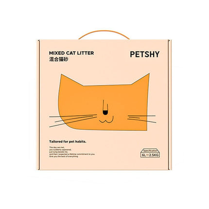 Pet Kitty Tofu Cat Litter Fine Mixed 10kg Bentonite Deodorant Dust-free 2.5kg - Aimall