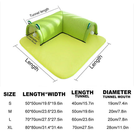Washable Cat Tunnel Nest Corner Passage Cat House Easy Clean Pet Furniture
