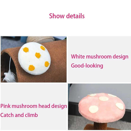 Multifunctional Cat Scratching Board Tree Pet Hut with Hole for Cats and Kittens